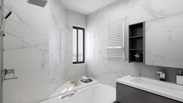 90平3室现代简约卫生间