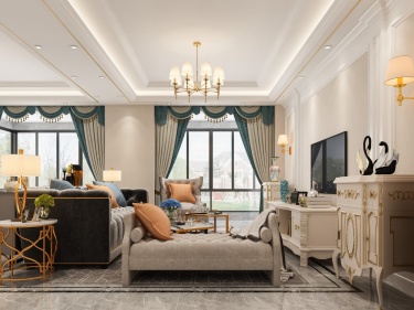 200平海德花园现代欧式