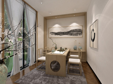 400平别墅雅致新中餐厅