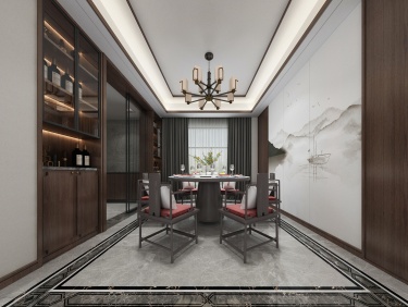 140平锦麟九里新中式风-跃层，三世同堂，共享天伦