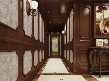 164平4室原木风走廊