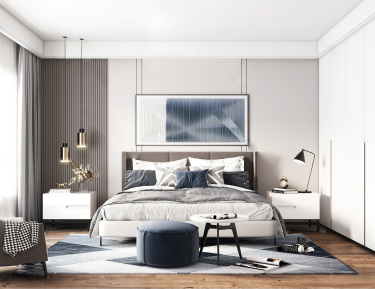 176平4室原木风卧室