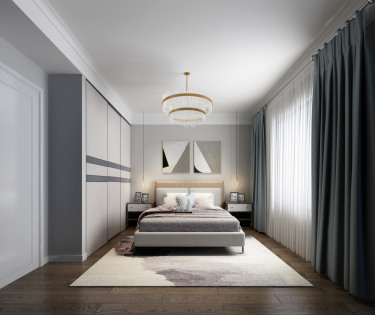 154平跃层/复式现代简约卧室