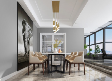 201平跃层/复式现代简约餐厅