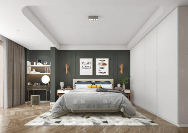 176平4室原木风卧室