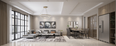 154平跃层/复式现代简约餐厅