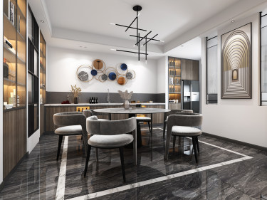 288平4室现代简约餐厅