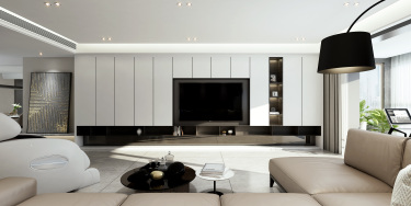 236平4室现代简约客厅