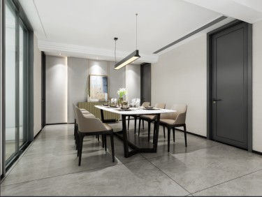 236平4室现代简约餐厅