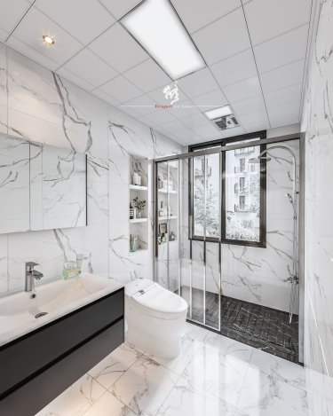 120平3室禅意日式卫生间