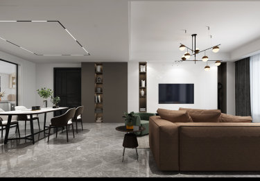 130平4室现代简约餐厅