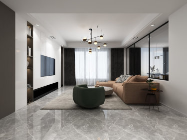 130平仙龙湾山庄现代风格四居