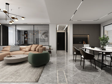 130平4室现代简约餐厅