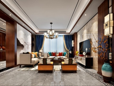 260平世纪天城新中式风格别墅