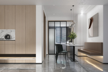 135平4室现代简约餐厅