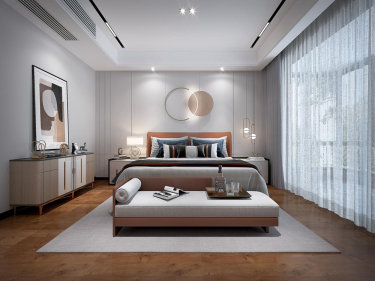 217平4室雅致新中卧室