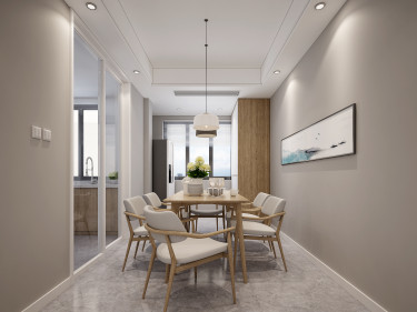 140平4室现代简约餐厅