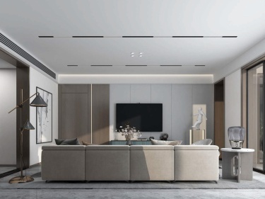 93平十里江南现代风格-黑白灰温润空间