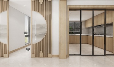 420平别墅雅致新中餐厅