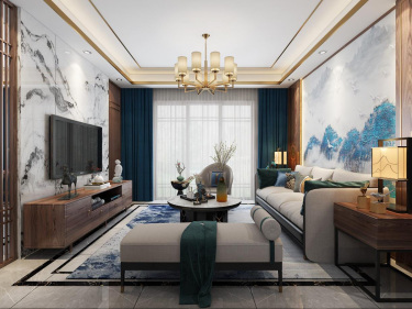 98平运河壹号府新中式风格