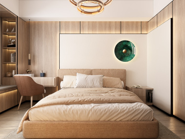 102平3室现代简约卧室