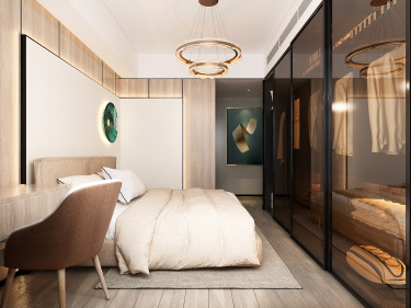 102平3室现代简约卧室