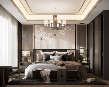 230平跃层/复式雅致新中卧室