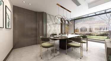 180平跃层/复式现代简约餐厅