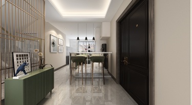 180平跃层/复式现代简约餐厅