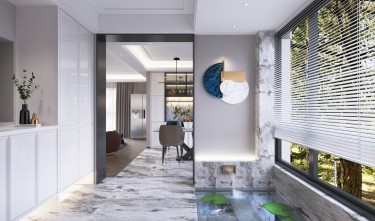 143平3室现代简约玄关