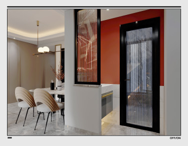 85平3室现代简约餐厅