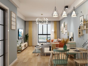 86平3室原木风餐厅