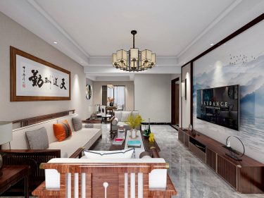 121平3室雅致新中餐厅