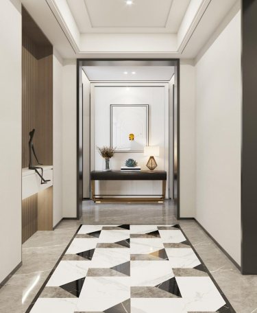 600平3室现代简约玄关