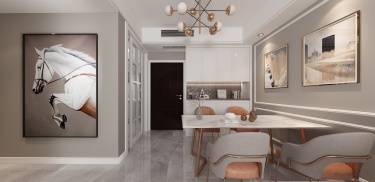 98平3室现代简约餐厅