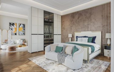 600平3室现代简约卧室