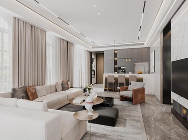 600平绿城玫瑰园现代风格-简约低调轻奢风质感美