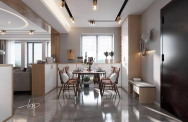 172平4室原木风餐厅