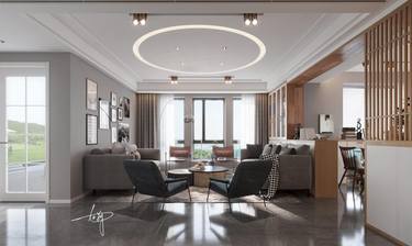 172平4室原木风客厅