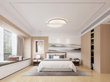 235平4室雅致新中卧室