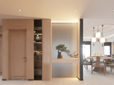 235平4室雅致新中客厅