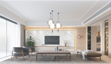 235平4室雅致新中客厅