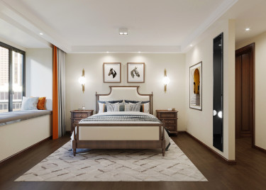 154平2室雅致新中卧室