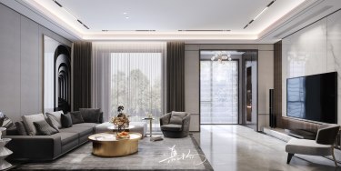 141平别墅现代简约客厅