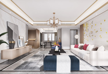 125平3室雅致新中餐厅