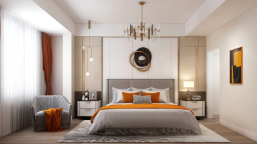 185平跃层/复式现代简约卧室