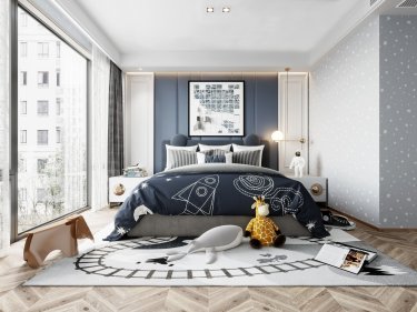 300平4室现代简约儿童房