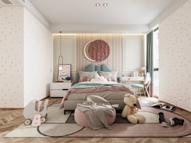 300平4室现代简约儿童房