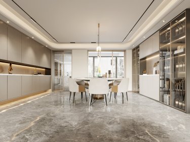 300平4室现代简约餐厅