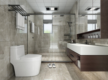 126平3室雅致新中卫生间